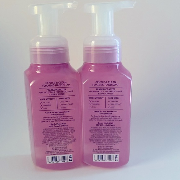 2 - PACK BRIGHT ORCHID FOAMING HAND SOAP NWT BBW - Picture 5 of 9